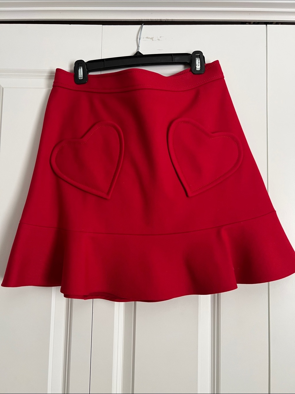 NWT RED Valentino  Flared Skirt with Heart Pockets size 44